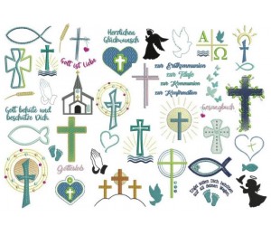 Stickserie - Christliche Motive 2